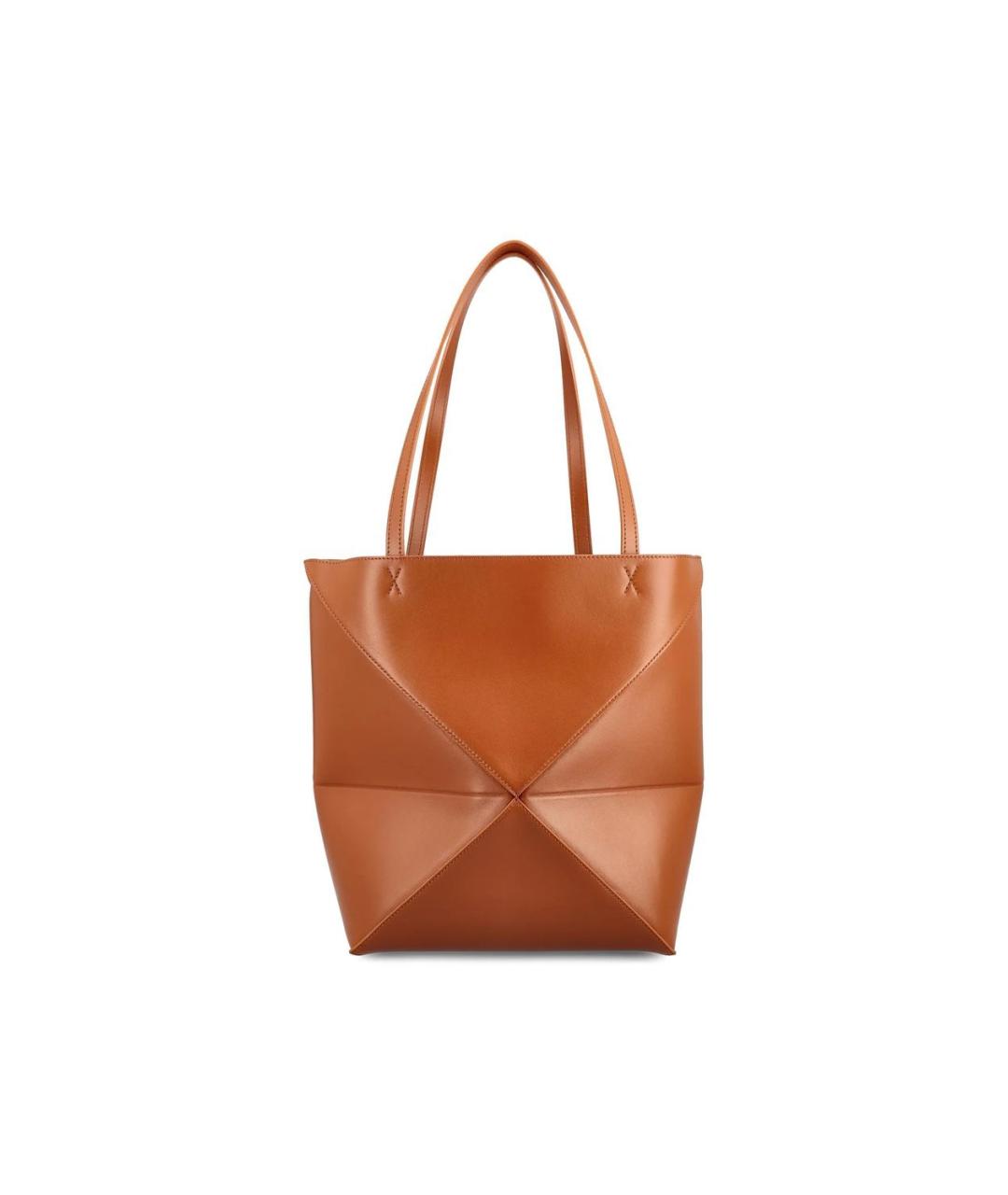 LOEWE Коричневая кожаная сумка тоут, фото 2