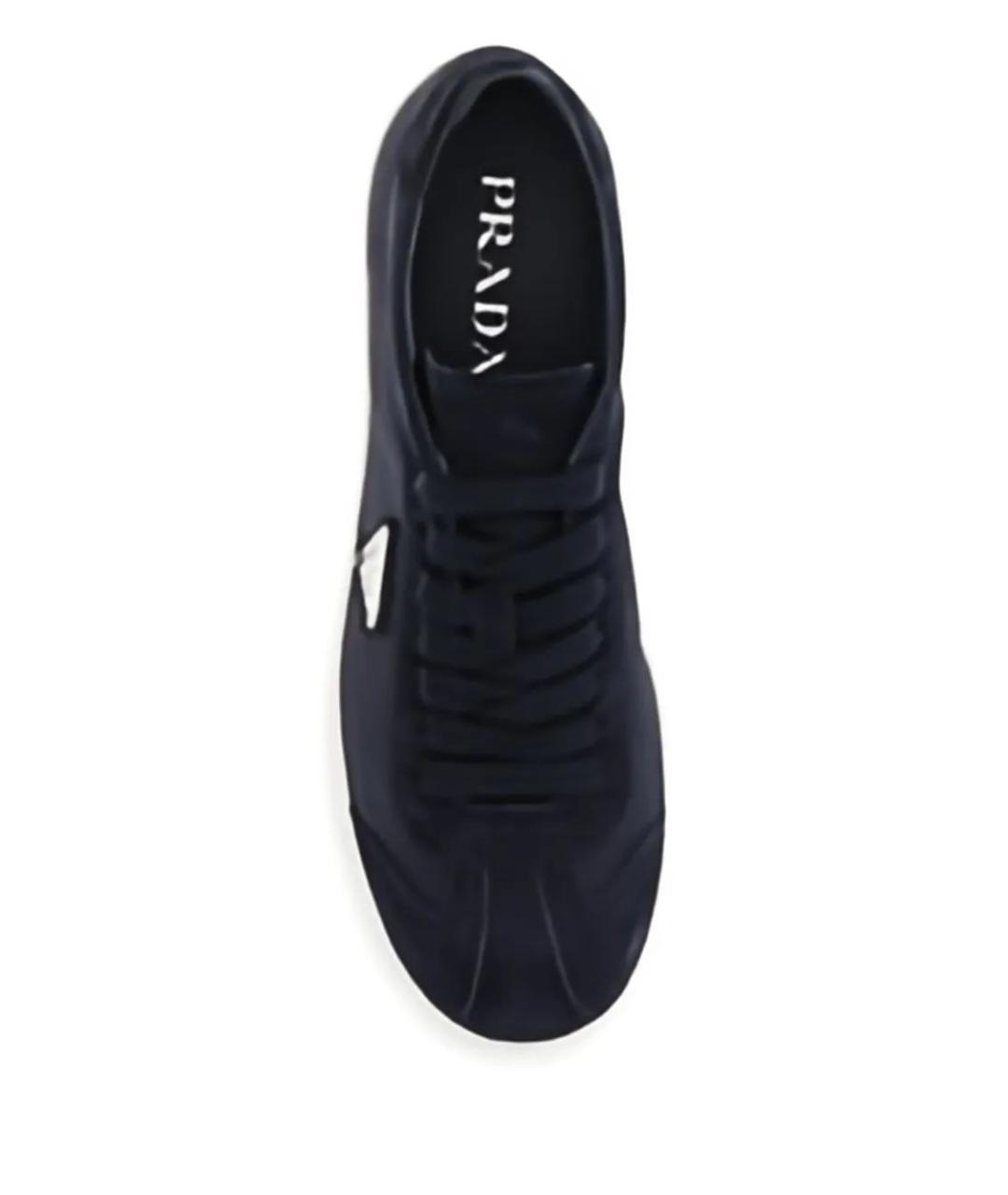 PRADA Темно-синие низкие кроссовки / кеды, фото 3