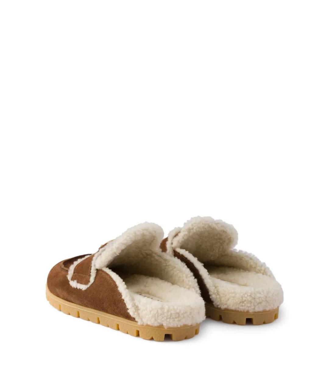 PRADA Коричневые замшевые мюли, фото 3