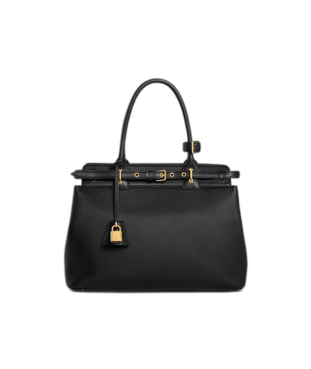 CELINE Черная кожаная сумка тоут, фото 1