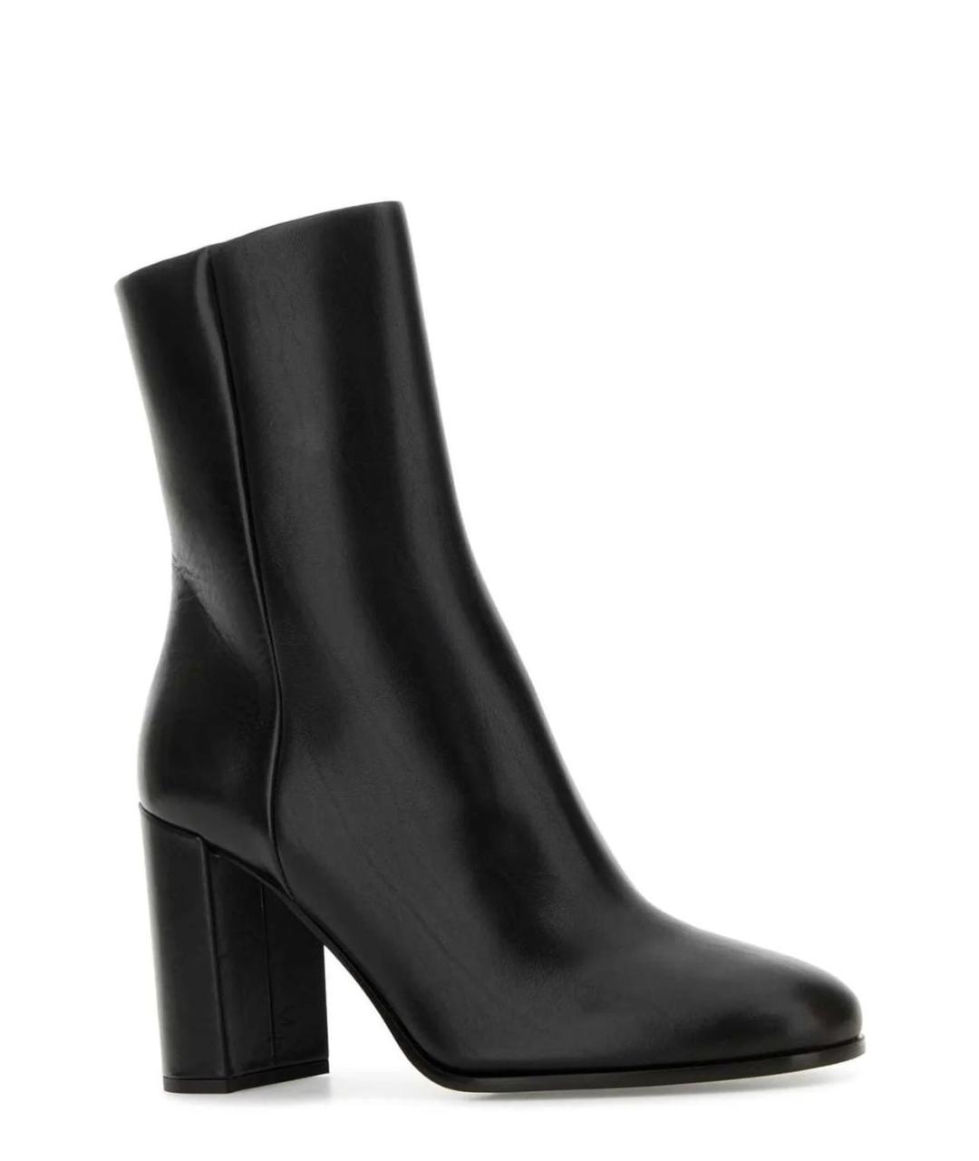 PRADA Черные кожаные ботильоны, фото 2