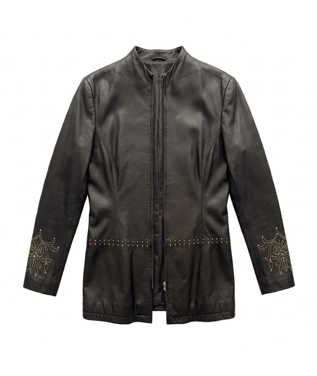 ESCADA Черная кожаная куртка, фото 1