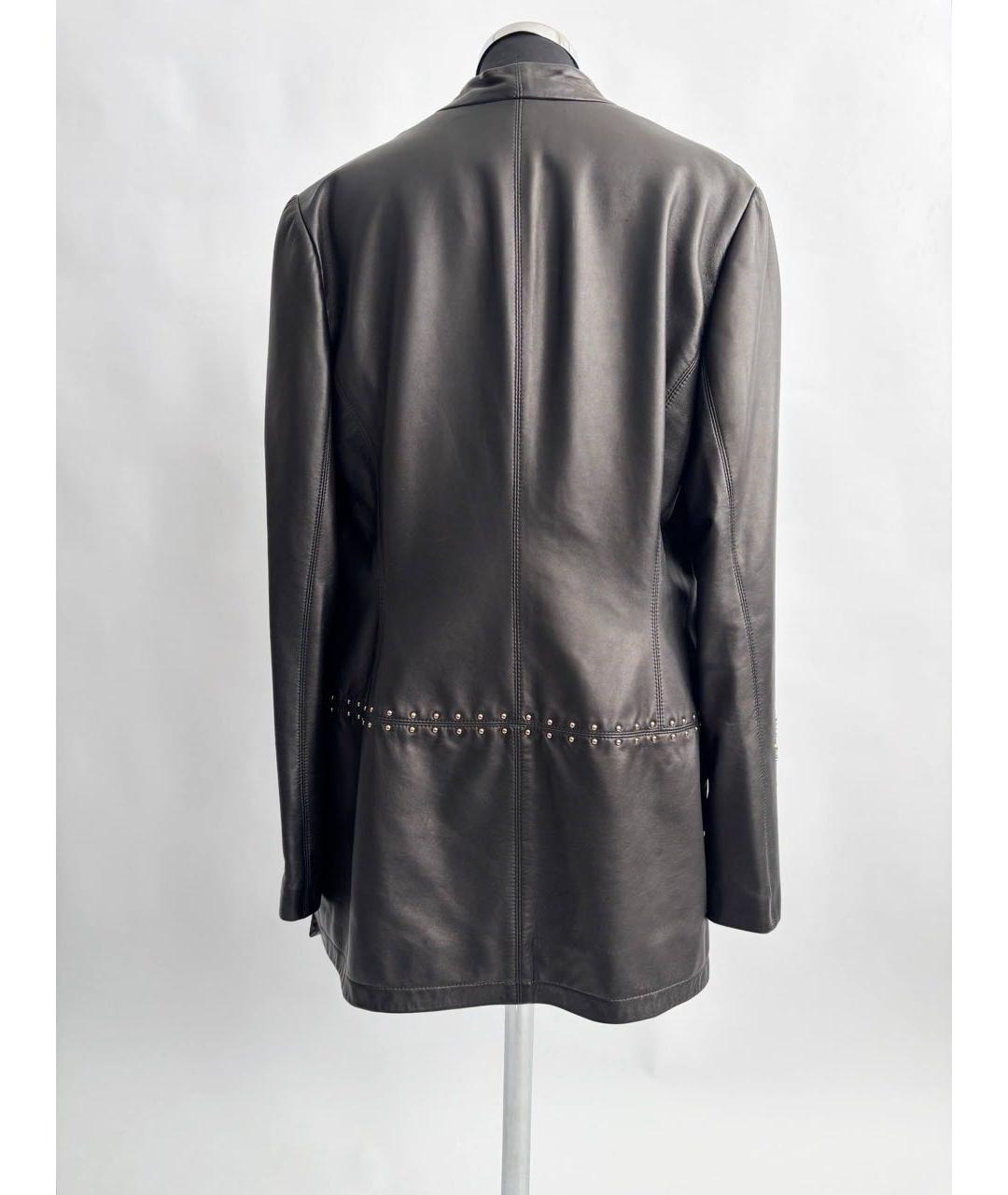 ESCADA Черная кожаная куртка, фото 2