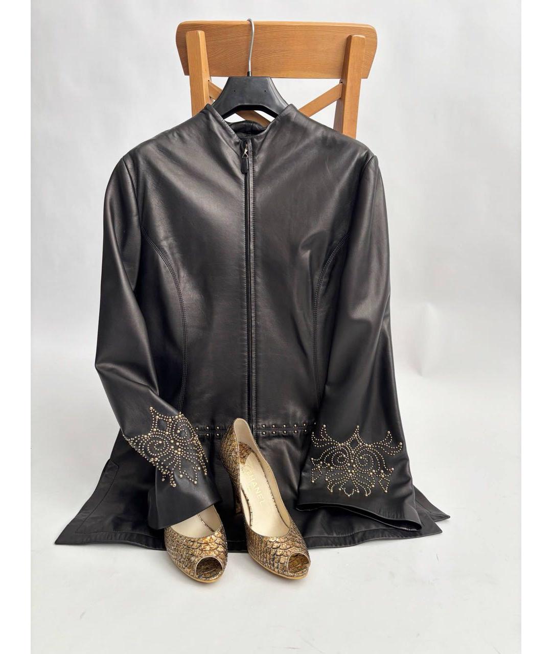 ESCADA Черная кожаная куртка, фото 7