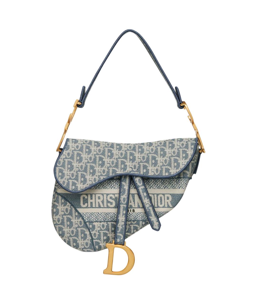 CHRISTIAN DIOR Голубая сумка через плечо, фото 1