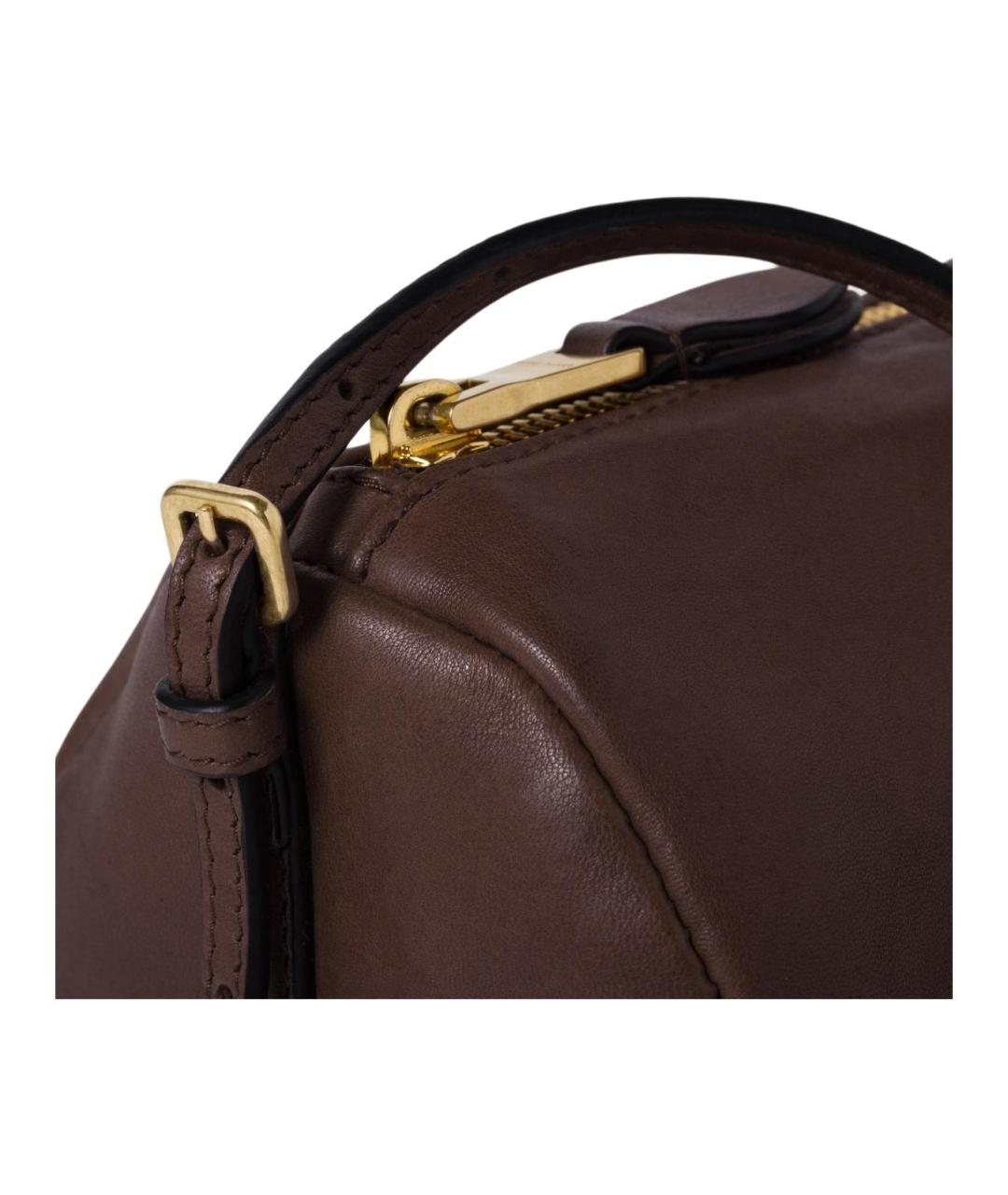 MIU MIU Коричневая кожаная сумка через плечо, фото 4