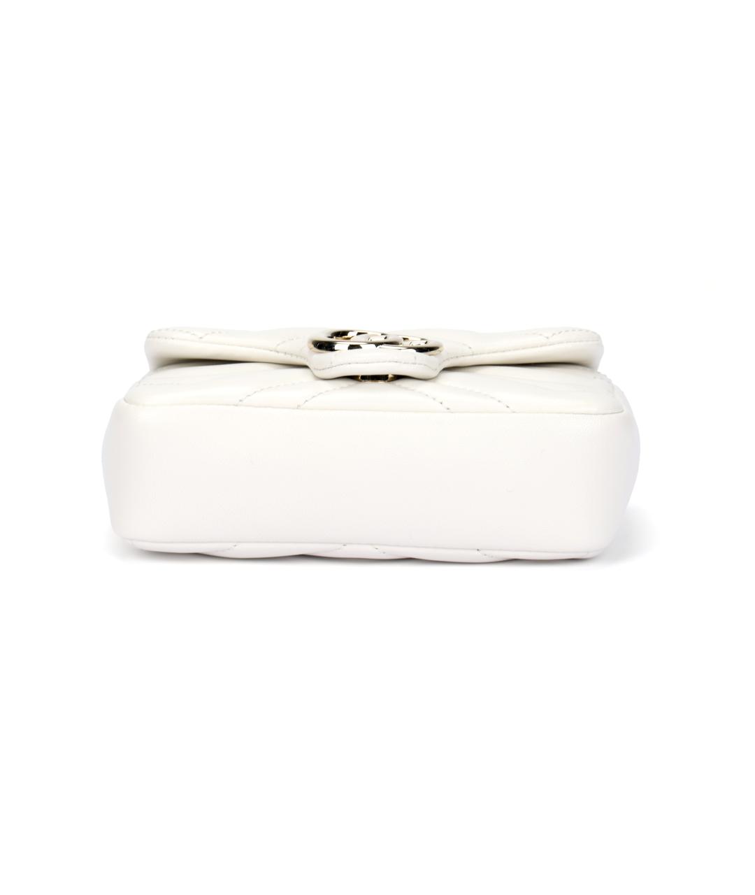 GUCCI Белая кожаная сумка через плечо, фото 3