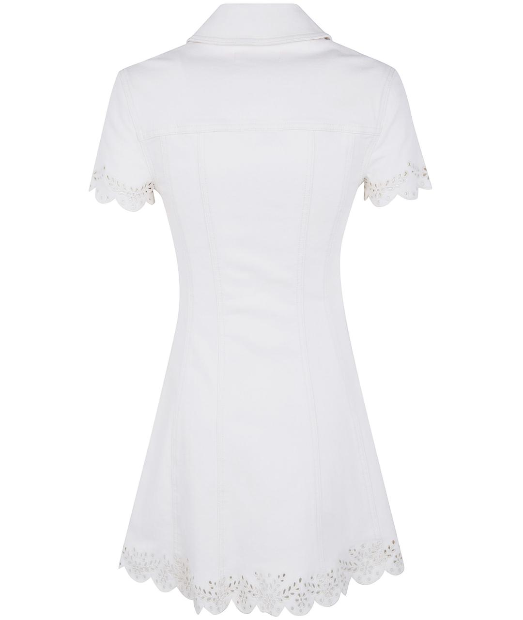 SELF-PORTRAIT Белое хлопковое повседневное платье, фото 2