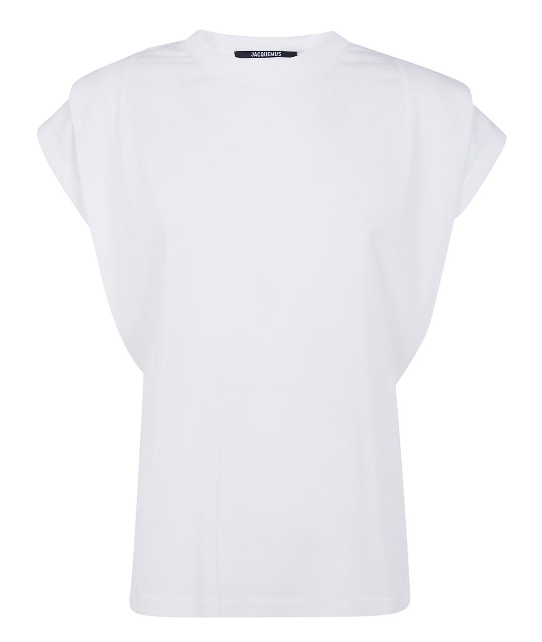 JACQUEMUS Белая хлопковая футболка, фото 1