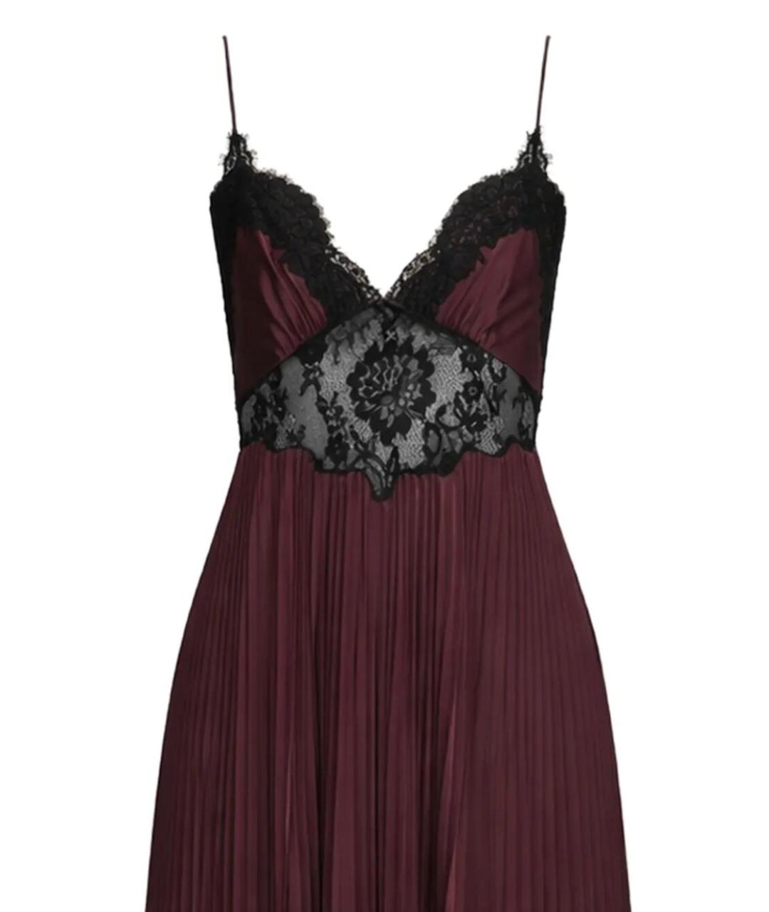 SELF-PORTRAIT Коричневое полиэстеровое вечернее платье, фото 5