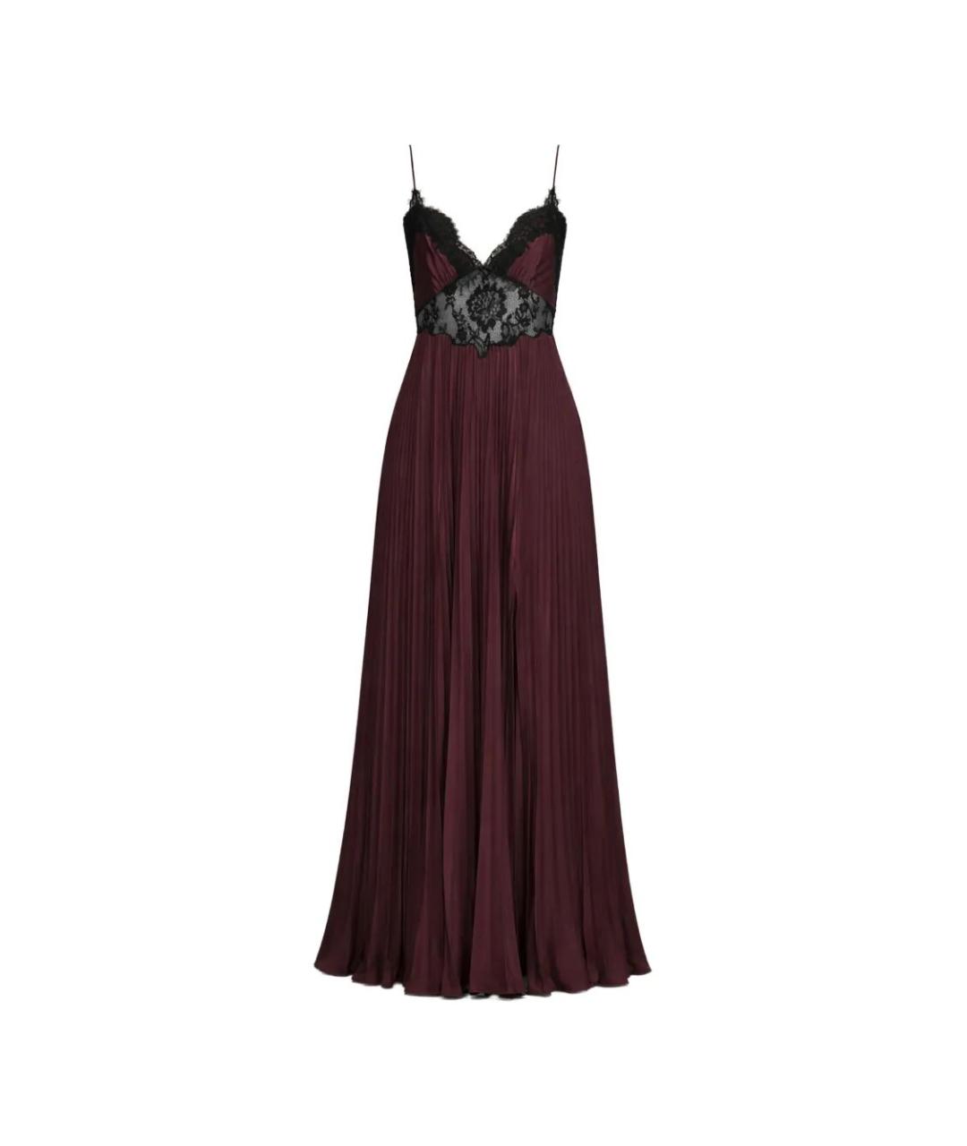 SELF-PORTRAIT Коричневое полиэстеровое вечернее платье, фото 4