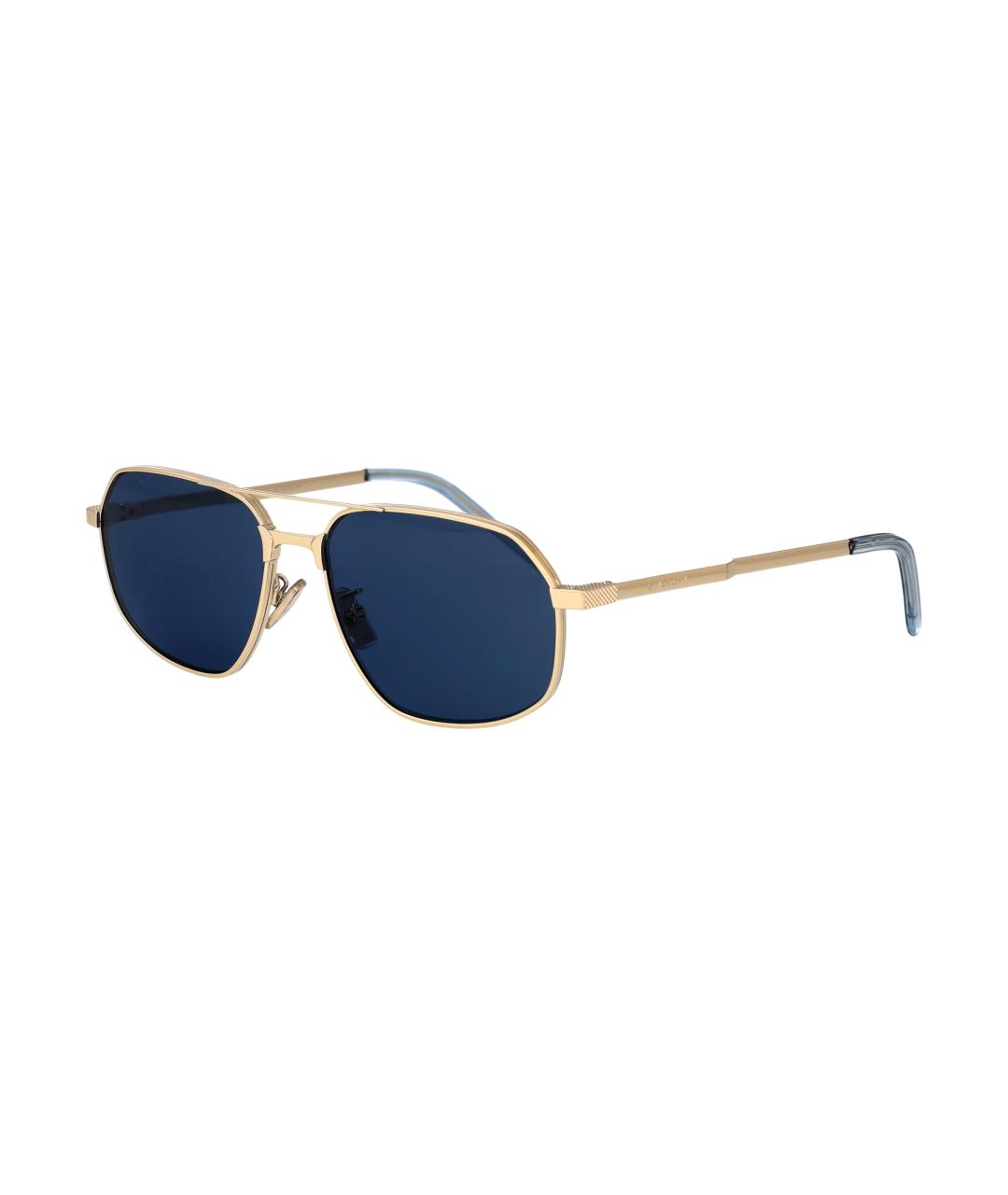 GIVENCHY Желтые металлические солнцезащитные очки, фото 1