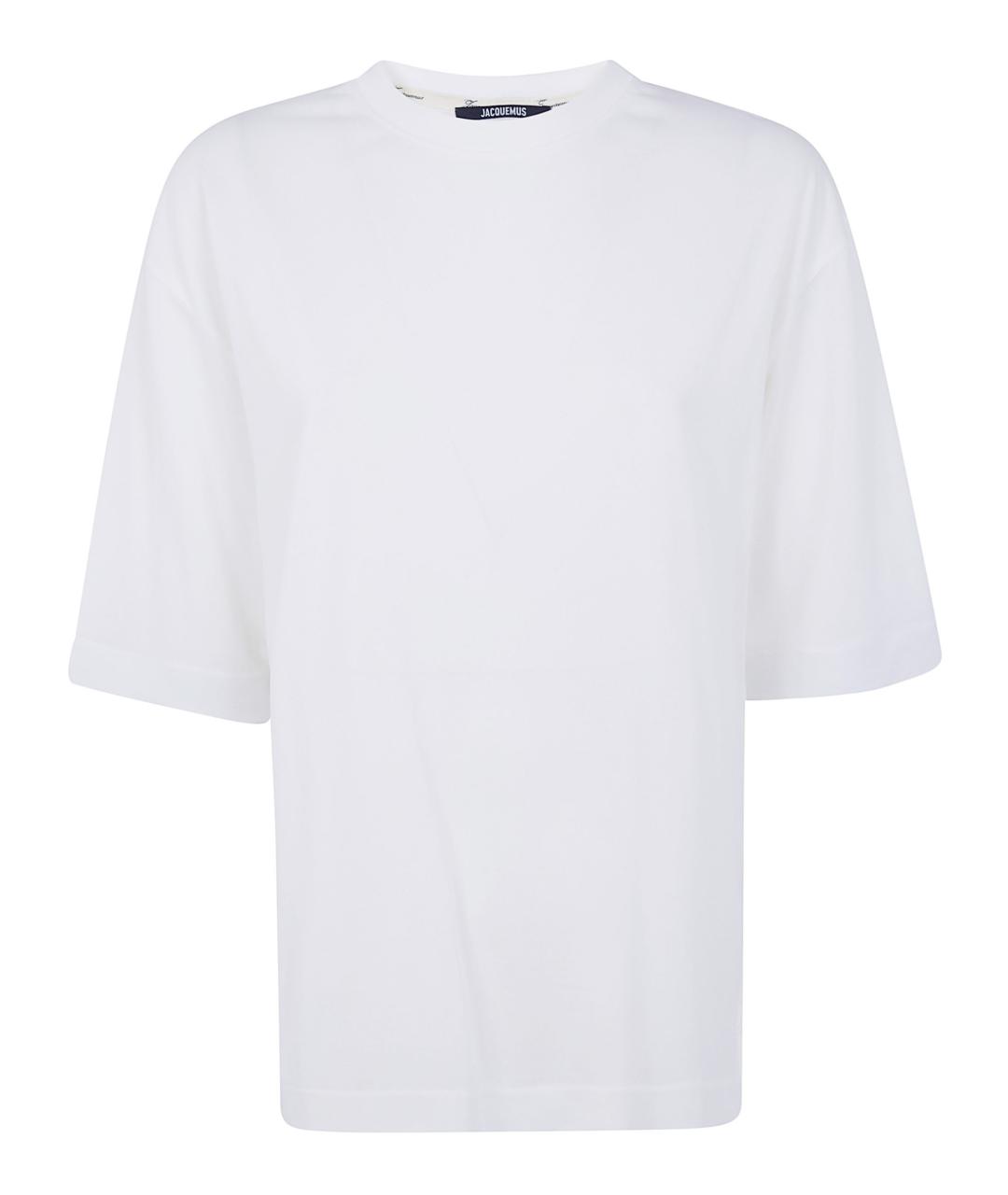 JACQUEMUS Белая хлопковая футболка, фото 1