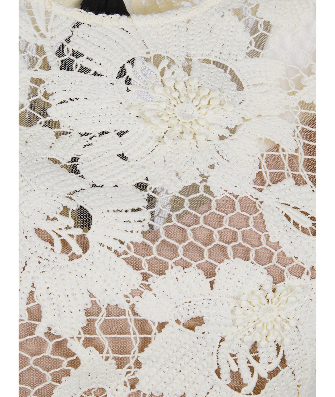 SELF-PORTRAIT Желтое полиэстеровое повседневное платье, фото 3