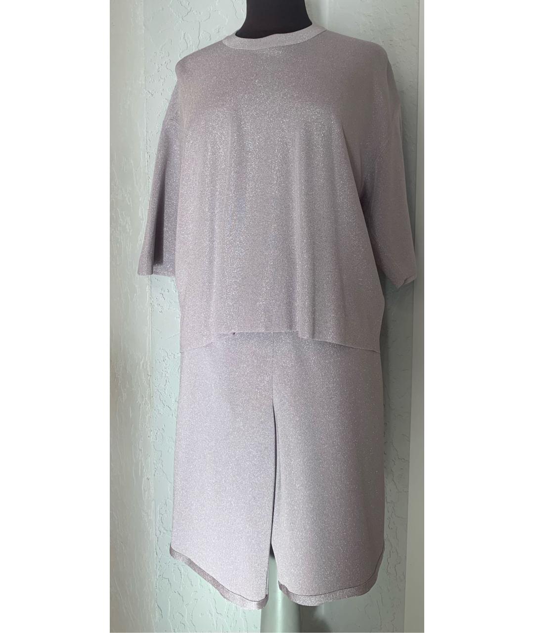 MRZ Фиолетовый вискозный костюм с брюками, фото 4