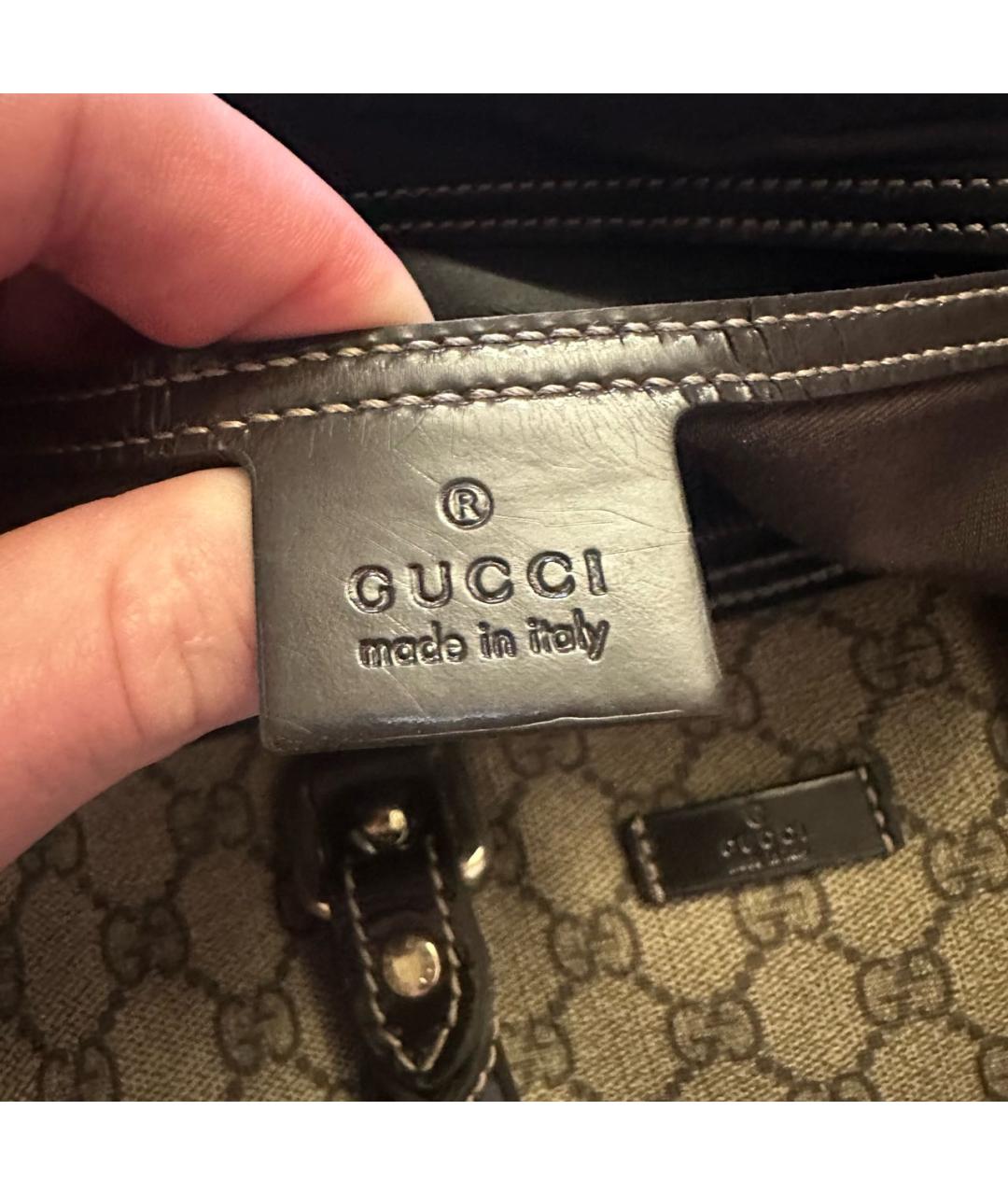 GUCCI Коричневая дорожная/спортивная сумка, фото 7