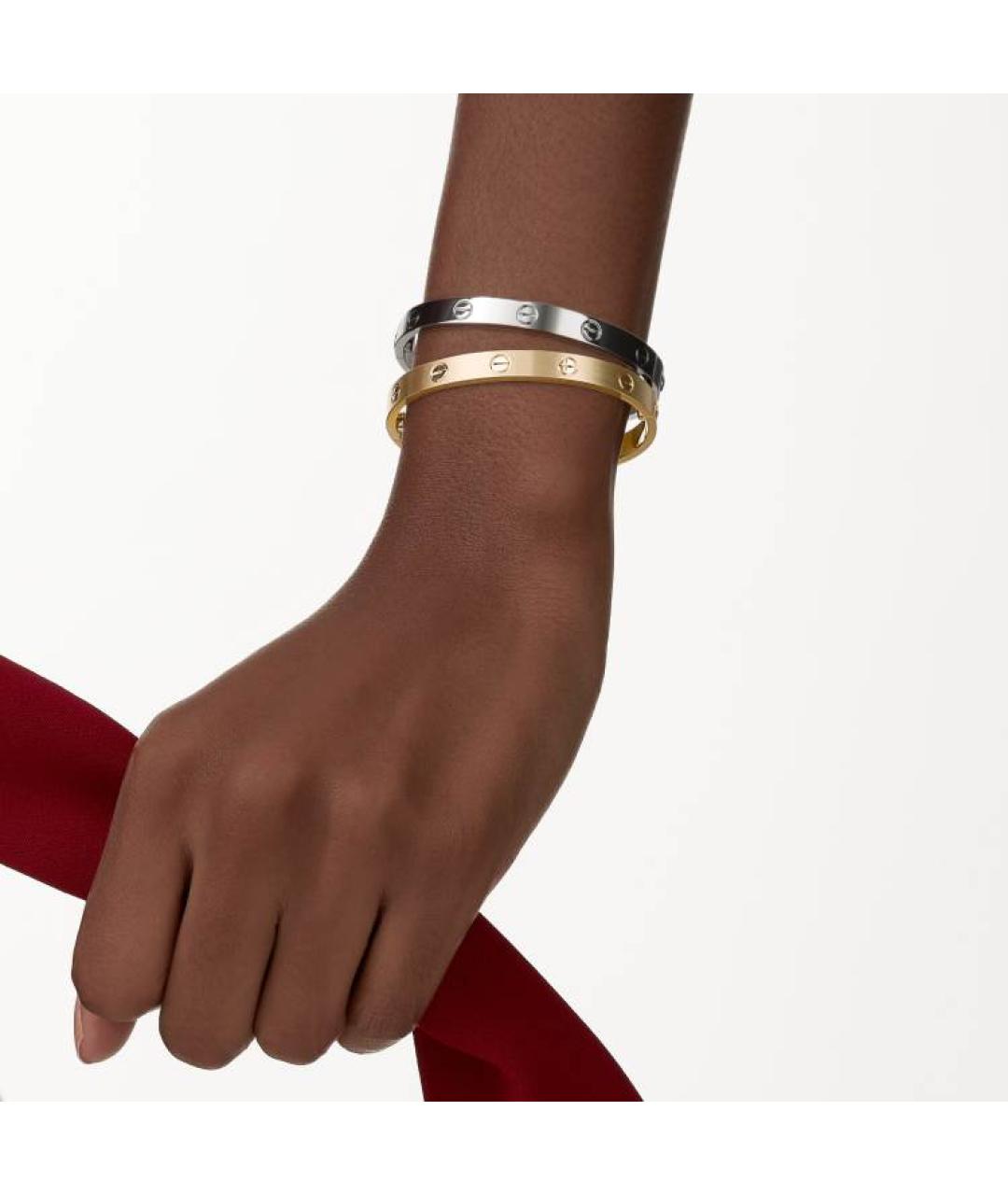 CARTIER Серебрянный браслет из белого золота, фото 5