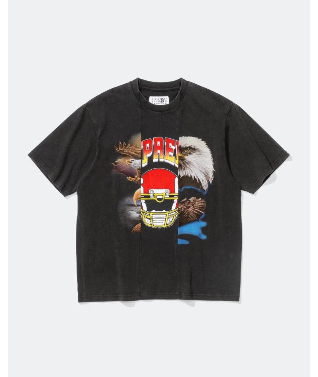 SUPREME Черная хлопковая футболка, фото 5