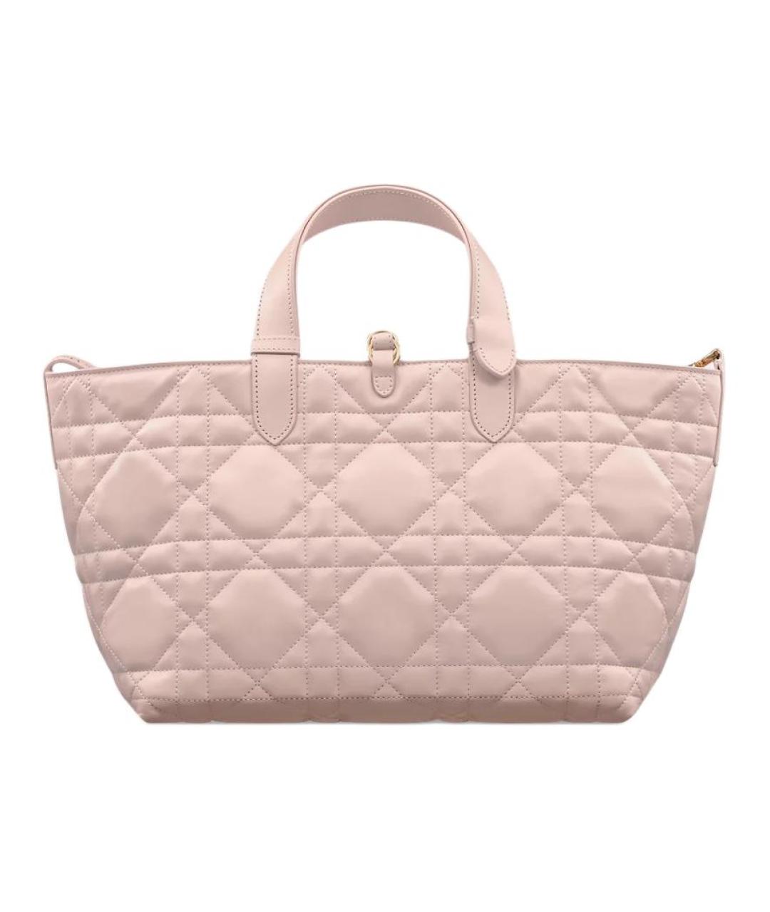 CHRISTIAN DIOR Розовая кожаная сумка через плечо, фото 4