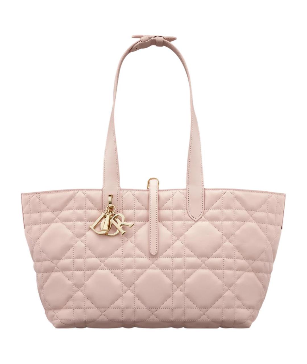 CHRISTIAN DIOR Розовая кожаная сумка через плечо, фото 5