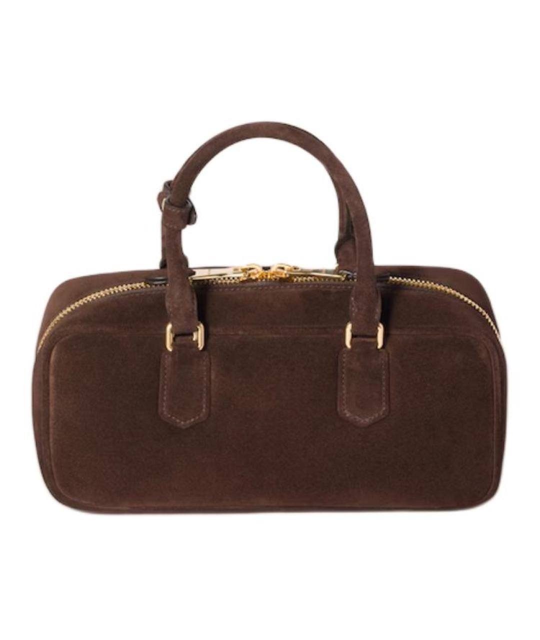 MIU MIU Коричневая замшевая сумка через плечо, фото 3