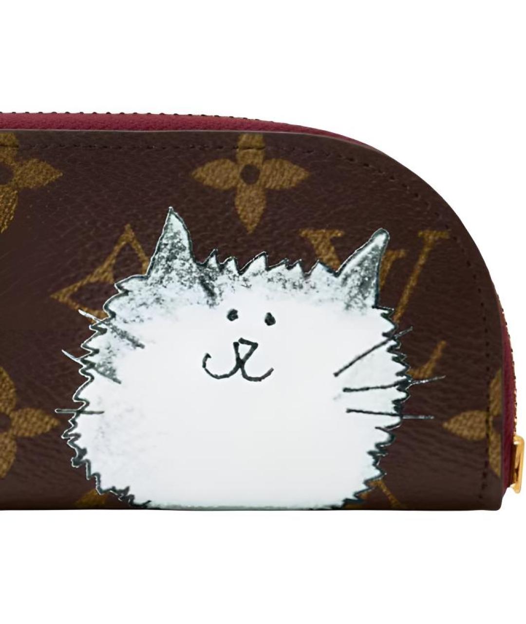 LOUIS VUITTON Коричневая косметичка, фото 5