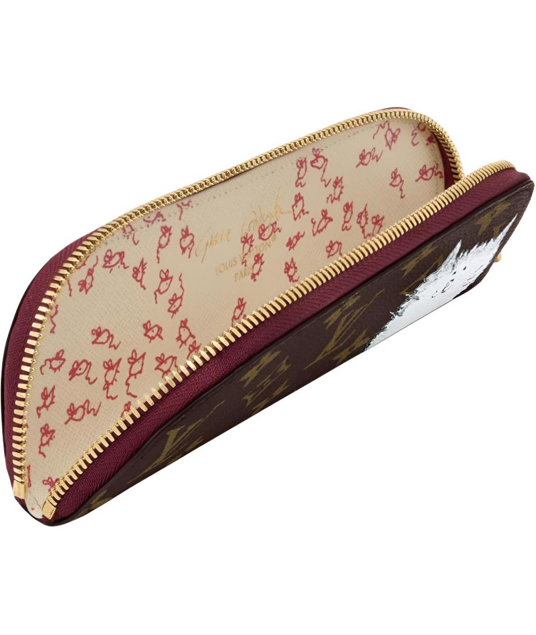 LOUIS VUITTON Коричневая косметичка, фото 3