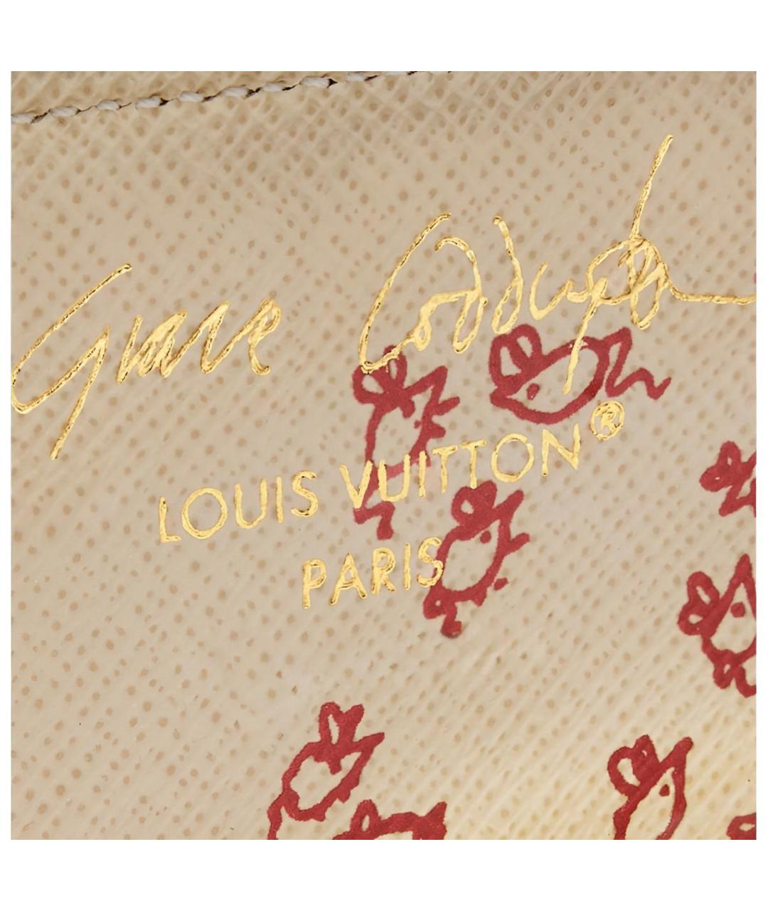 LOUIS VUITTON Коричневая косметичка, фото 4