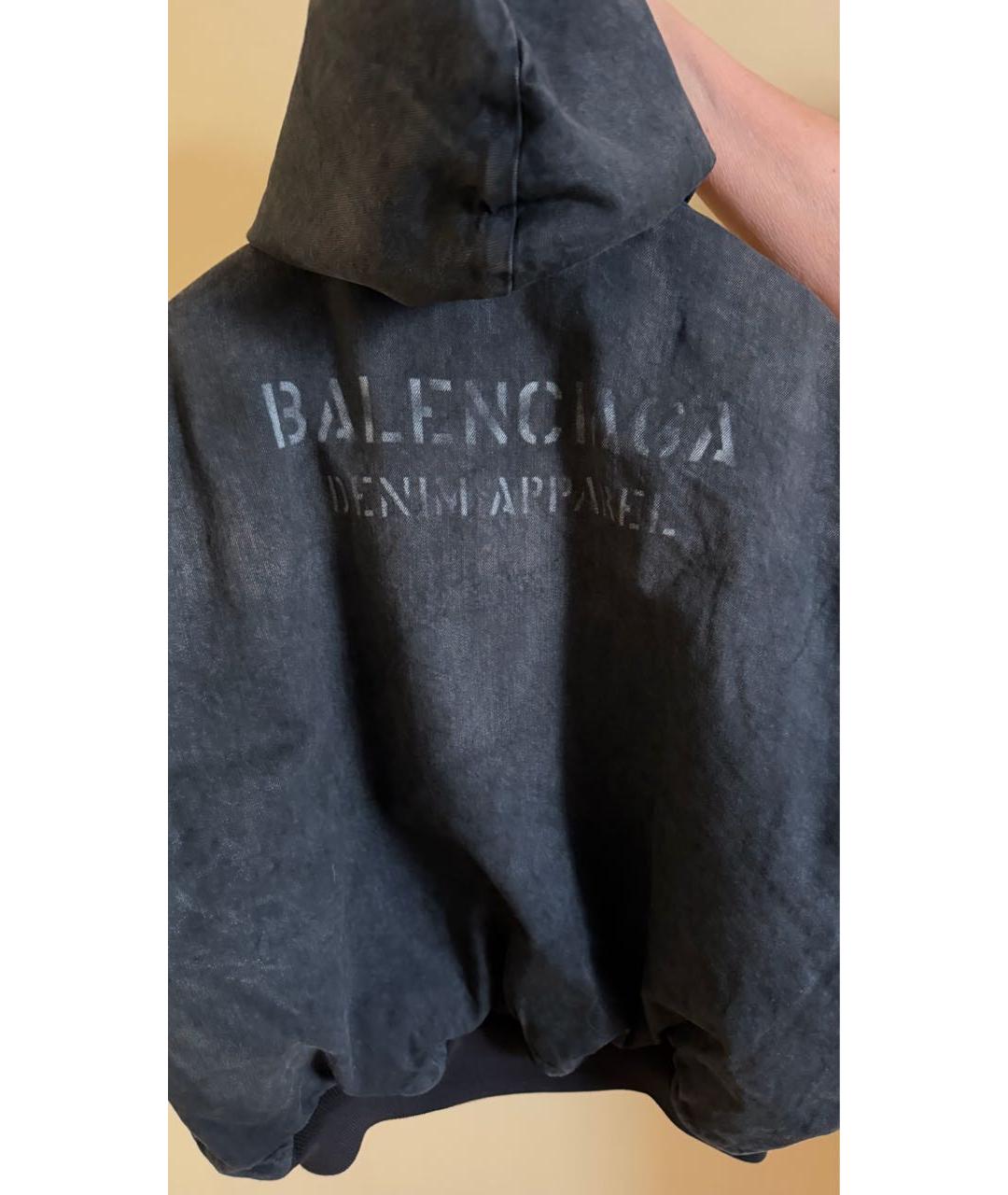 BALENCIAGA Темно-синяя деним куртка, фото 3