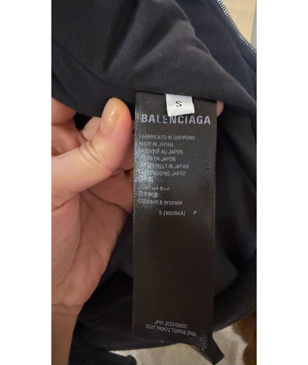 BALENCIAGA Темно-синяя деним куртка, фото 5