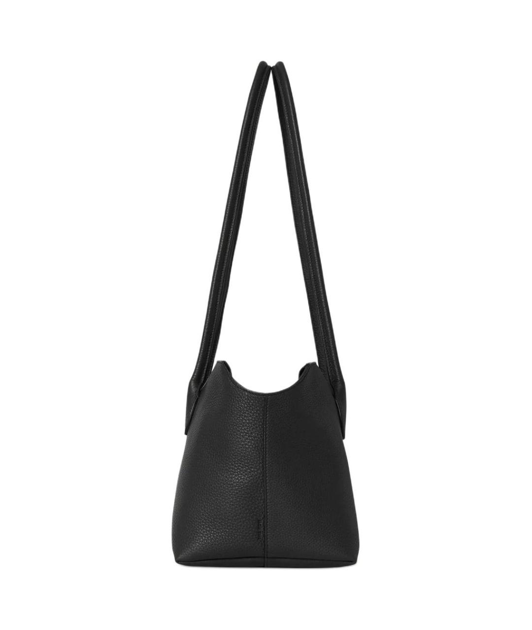 THE ROW Черная кожаная сумка через плечо, фото 2