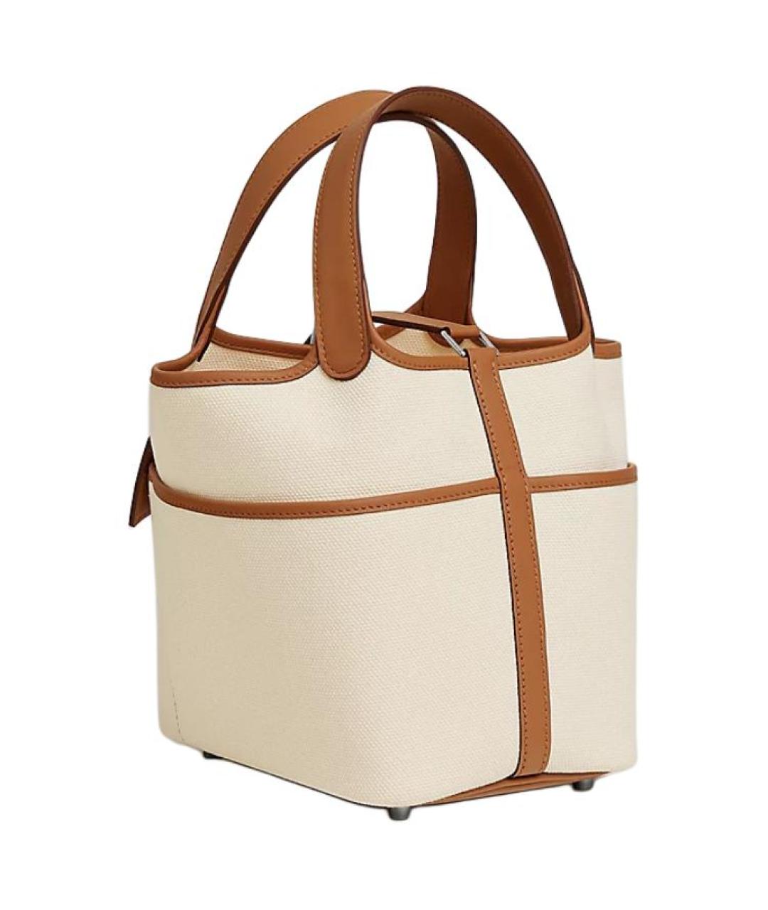 HERMES Бежевая сумка через плечо, фото 3