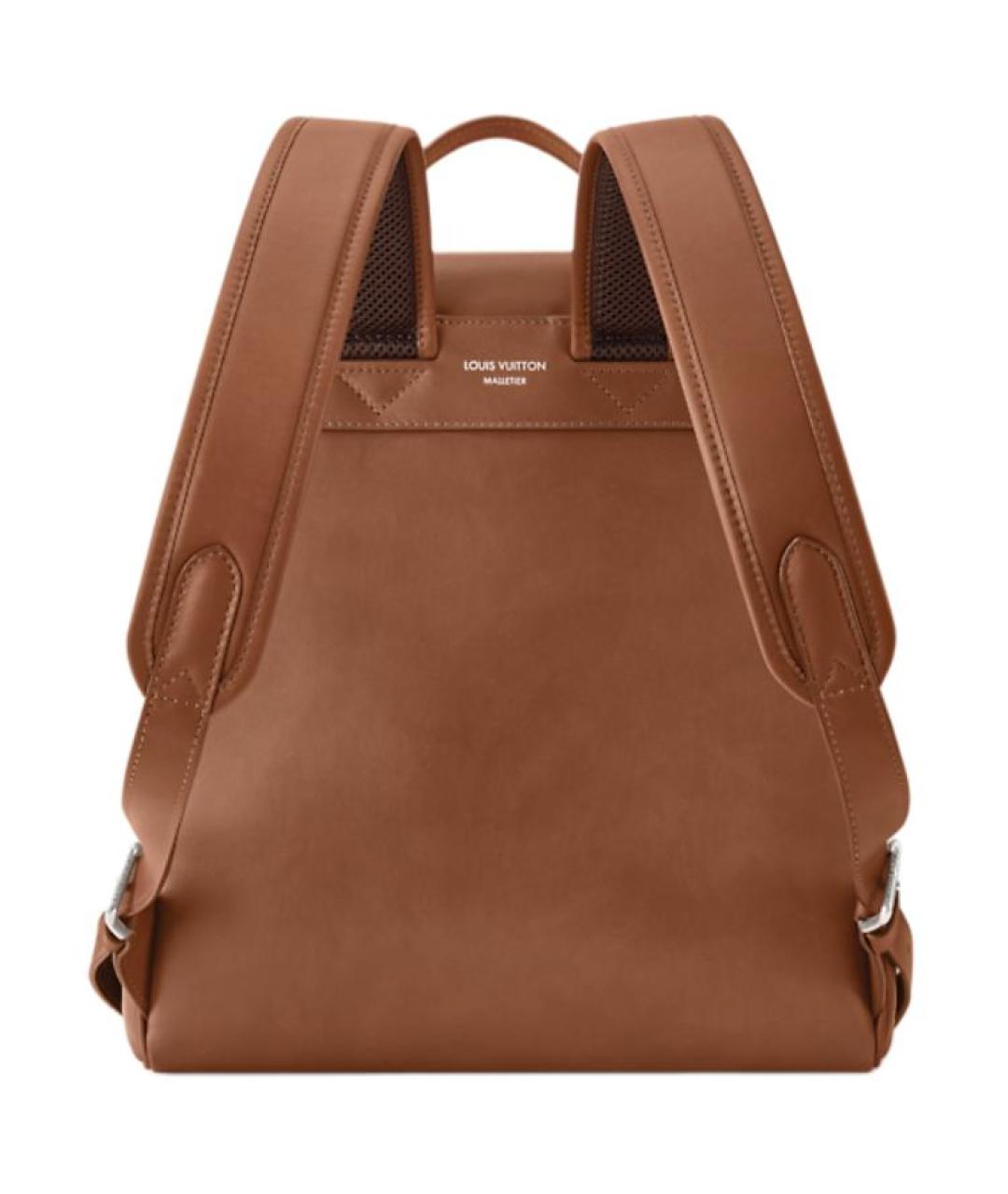 LOUIS VUITTON Коричневый кожаный рюкзак, фото 3