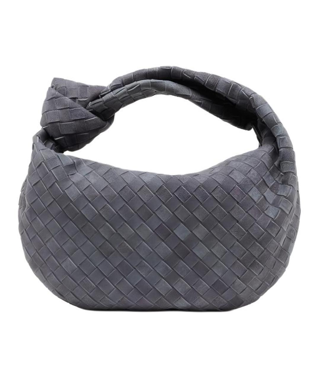 BOTTEGA VENETA Серая кожаная сумка через плечо, фото 1