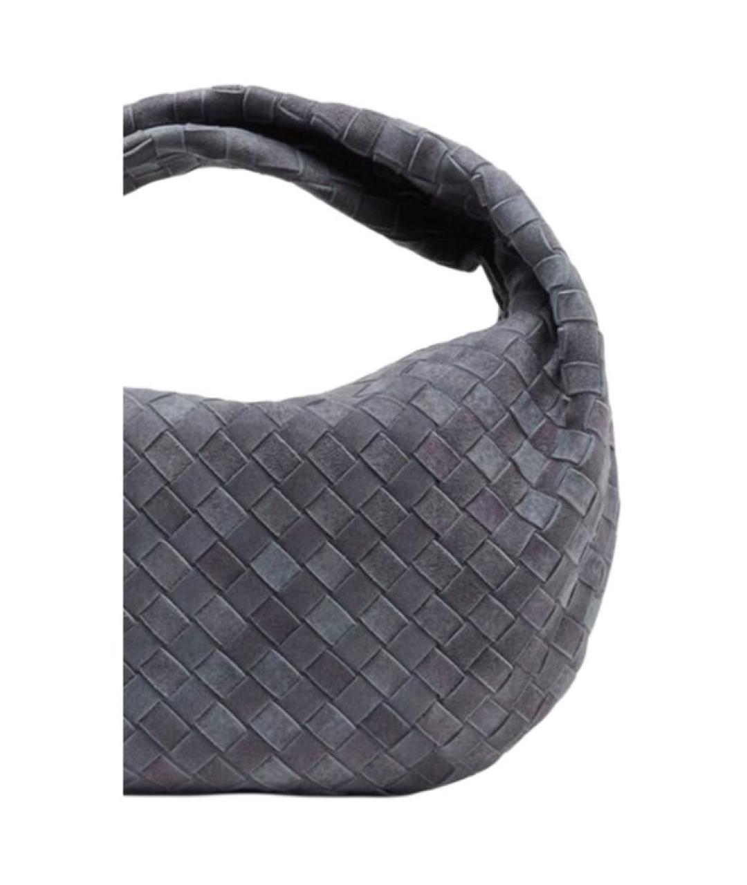 BOTTEGA VENETA Серая кожаная сумка через плечо, фото 3