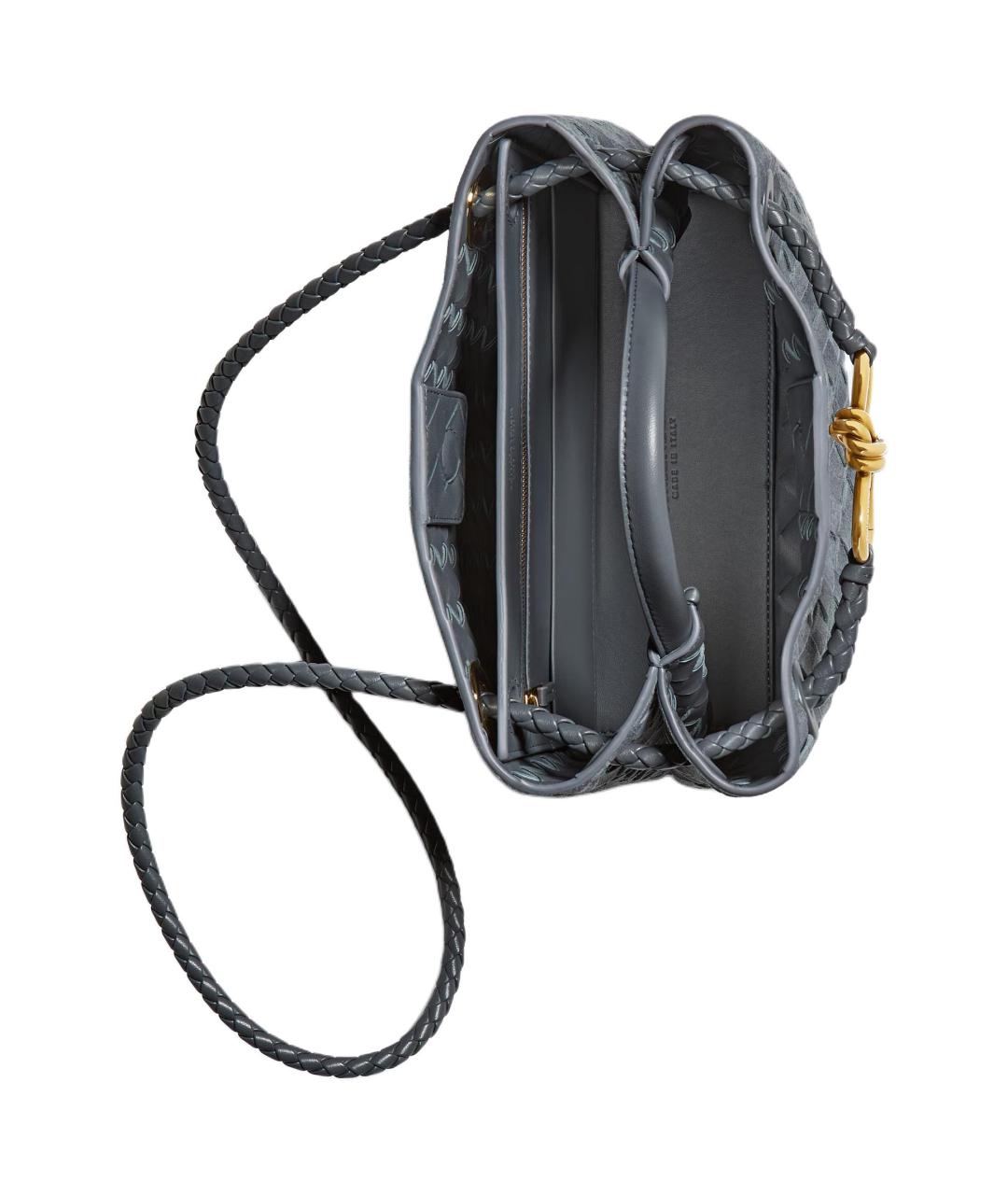 BOTTEGA VENETA Синяя сумка через плечо, фото 4