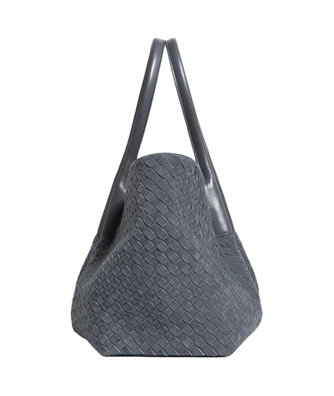 BOTTEGA VENETA Синяя кожаная сумка через плечо, фото 2