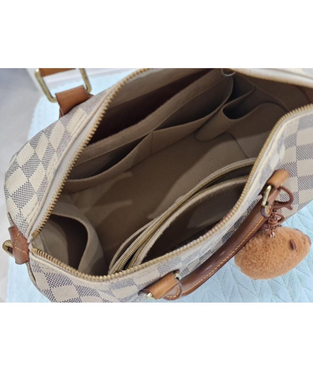 LOUIS VUITTON Бежевая сумка с короткими ручками, фото 4