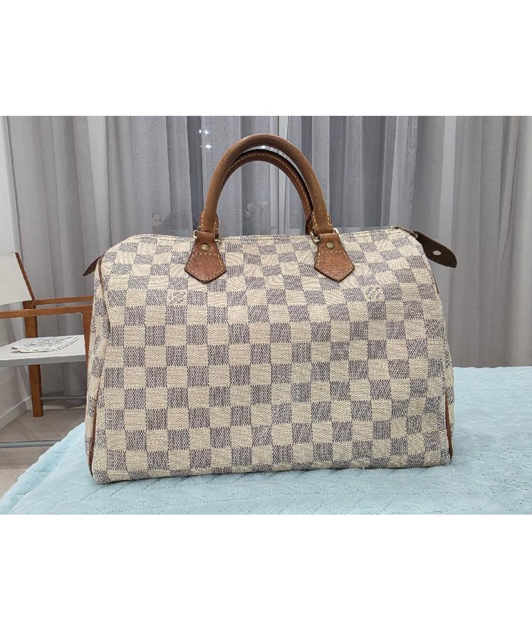 LOUIS VUITTON Бежевая сумка с короткими ручками, фото 10