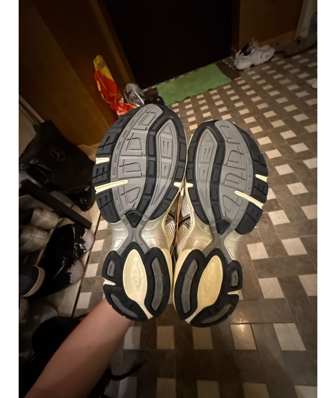 ASICS Белые текстильные кроссовки, фото 5