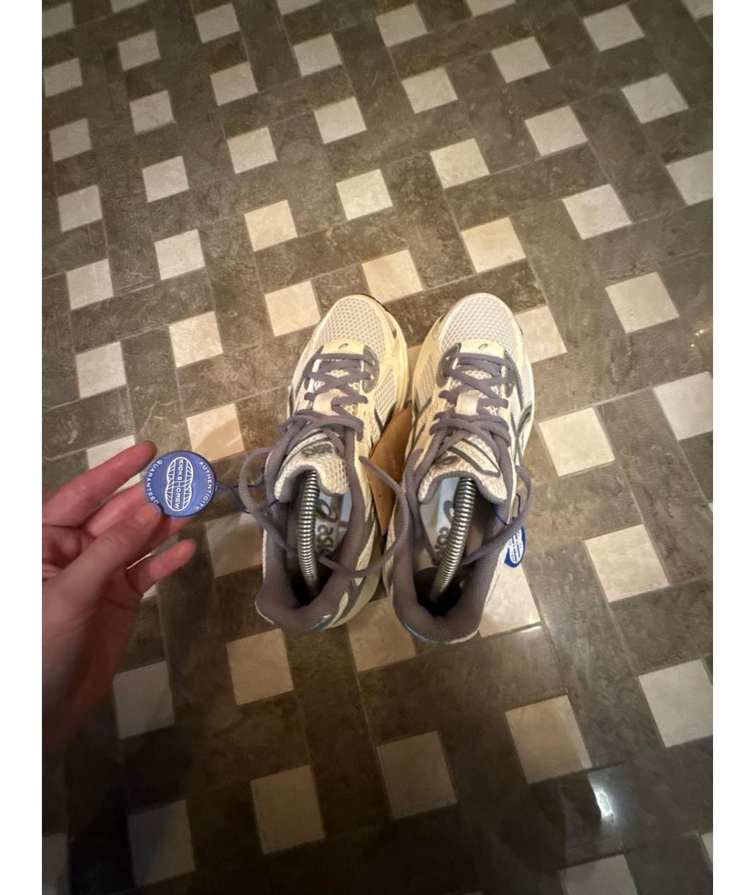 ASICS Белые текстильные кроссовки, фото 3