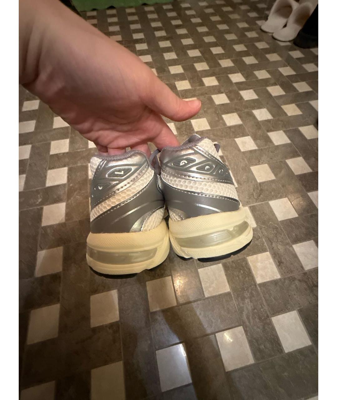 ASICS Белые текстильные кроссовки, фото 4