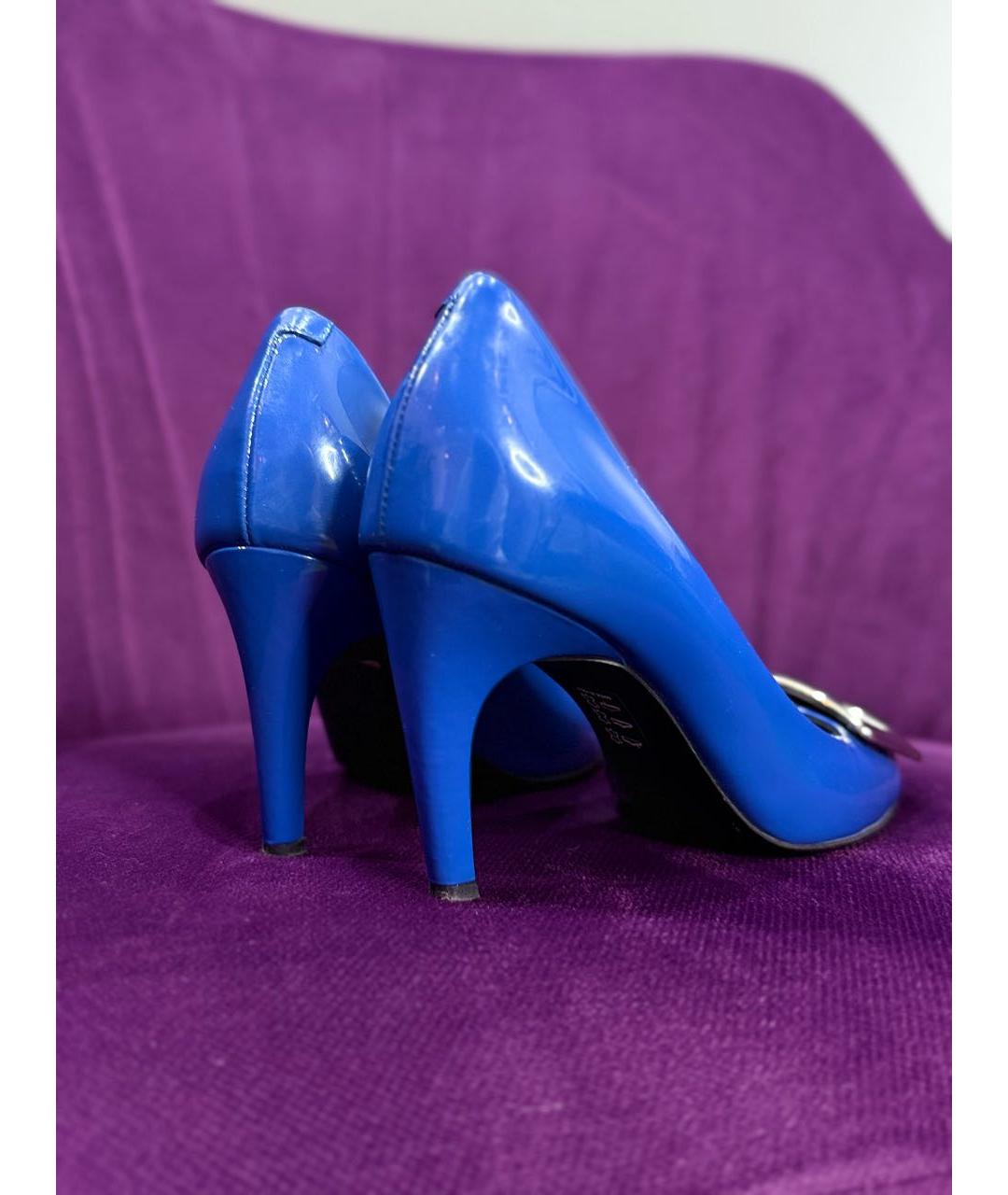 ROGER VIVIER Синие туфли из лакированной кожи, фото 2