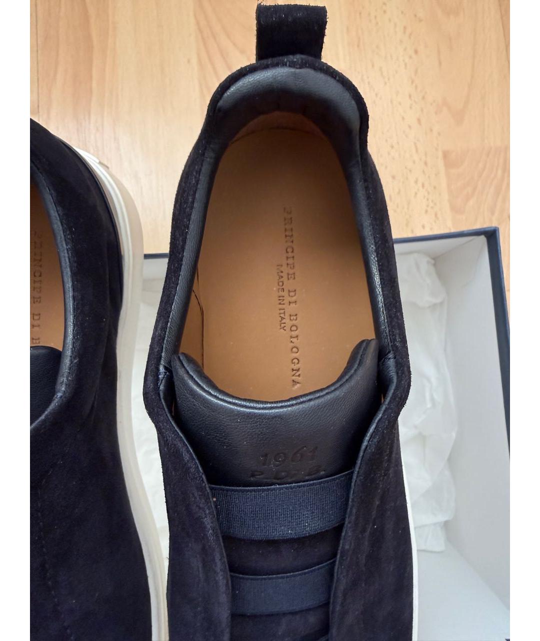 Principe di Bologna Синие замшевые низкие кроссовки / кеды, фото 5