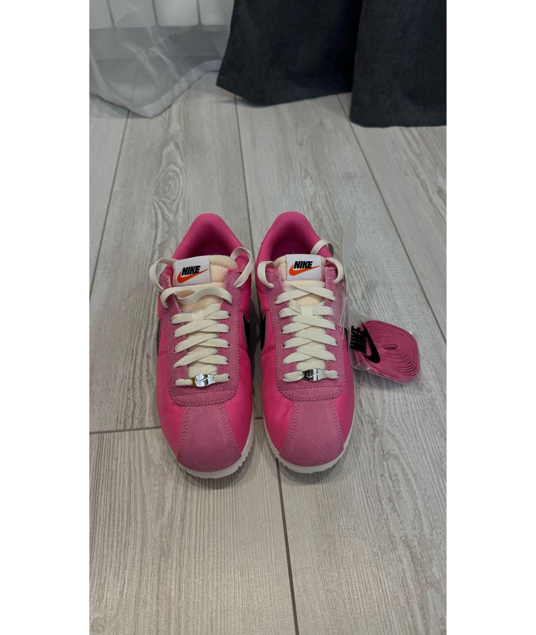 NIKE Розовые замшевые кеды, фото 2