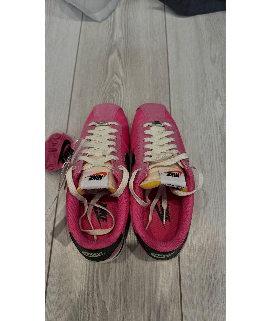 NIKE Розовые замшевые кеды, фото 3