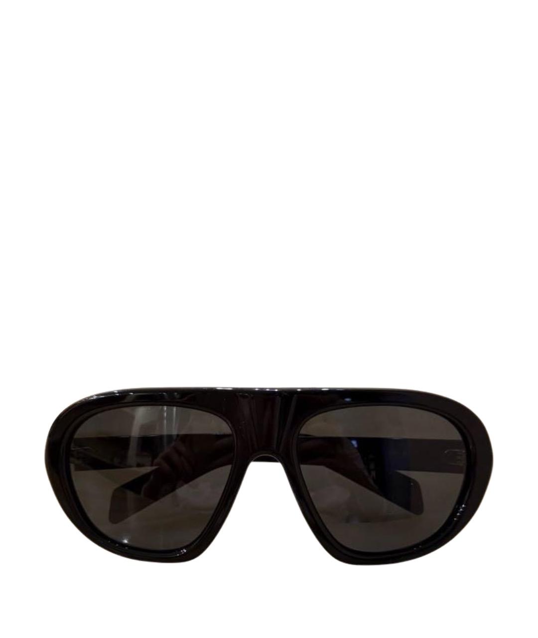 PRADA Черные пластиковые солнцезащитные очки, фото 1