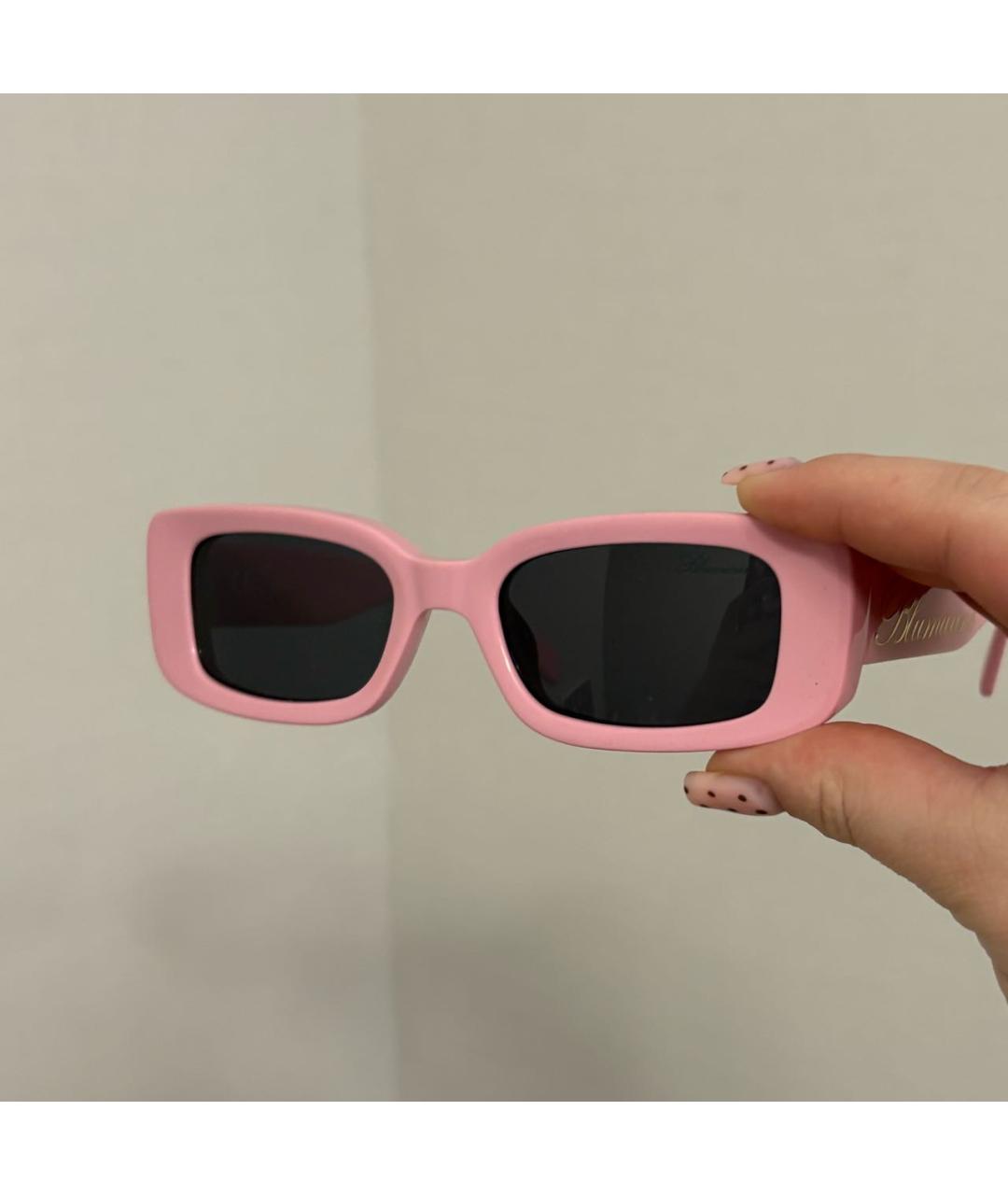 BLUMARINE Розовые пластиковые солнцезащитные очки, фото 5