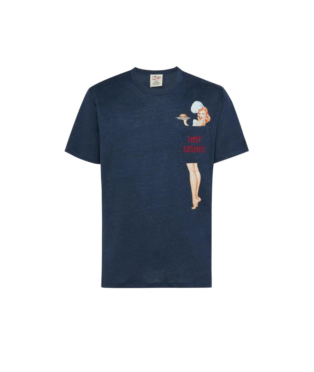 MC2 SAINT BARTH Темно-синяя футболка, фото 1