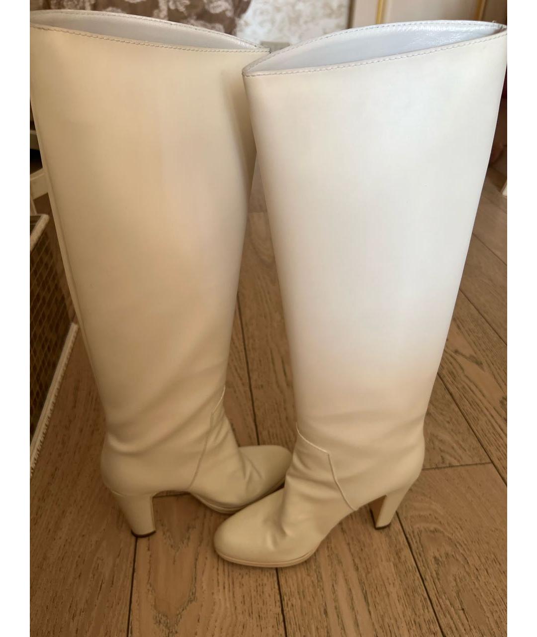 SERGIO ROSSI Бежевые неопреновые сапоги, фото 2